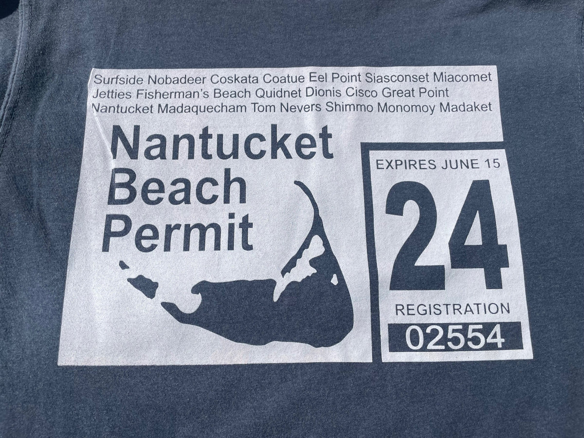 Nantucket Beach Permit Tee university of nantucket
