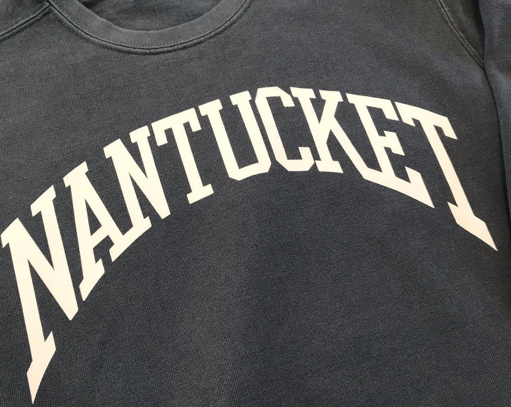 Nantucket Arch Crew Sweatshirt by Comfort Colors in Denim Blue