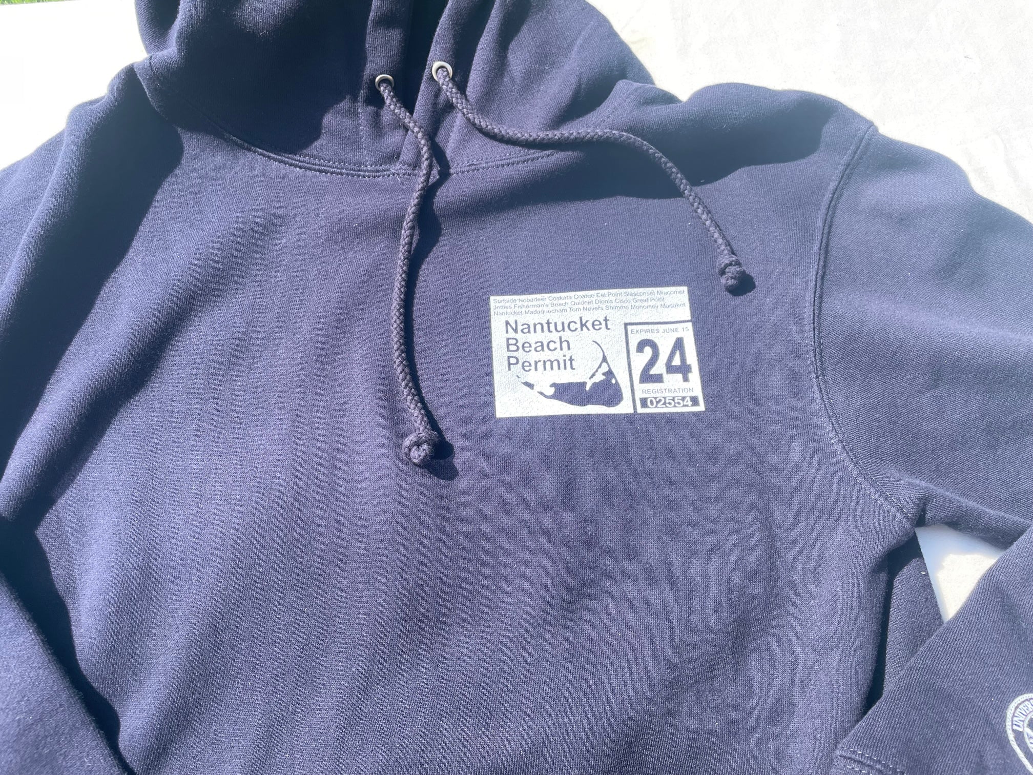 '24 Nantucket Beach Permit Hooded Sweatshirt