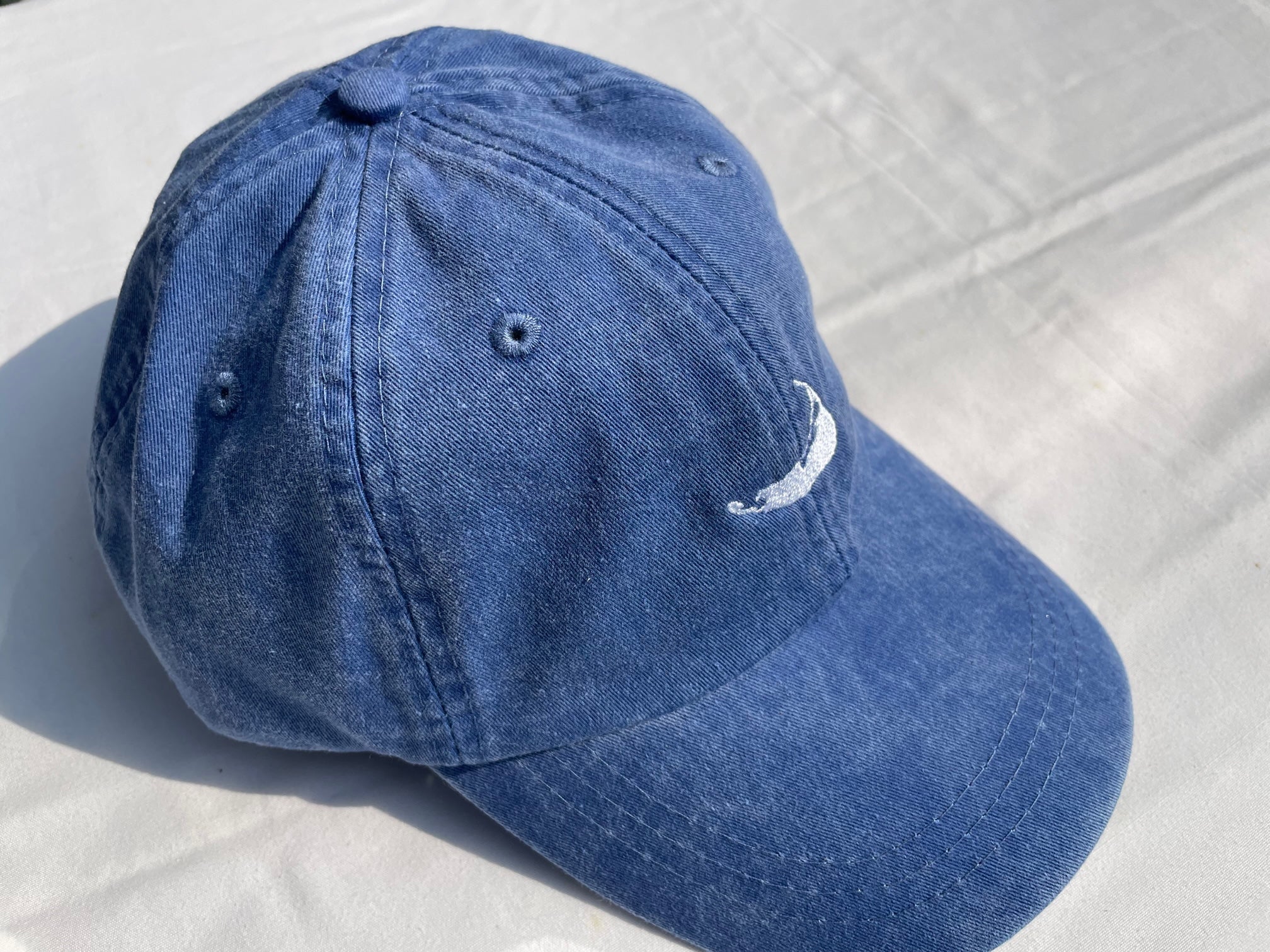 Island Cap -Garment Washed in Royal Ocean Blue – university of nantucket
