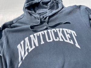 Nantucket Arch Hooded Sweatshirt by Comfort Colors -Denim Blue