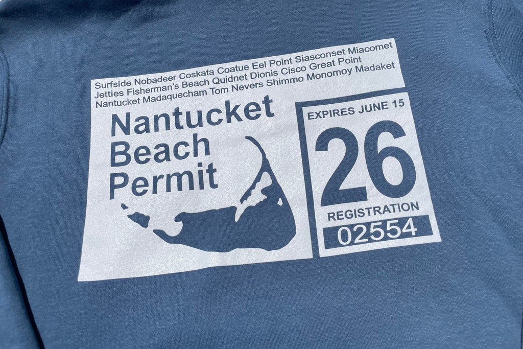 '26 Nantucket Beach Permit Hooded Sweatshirt