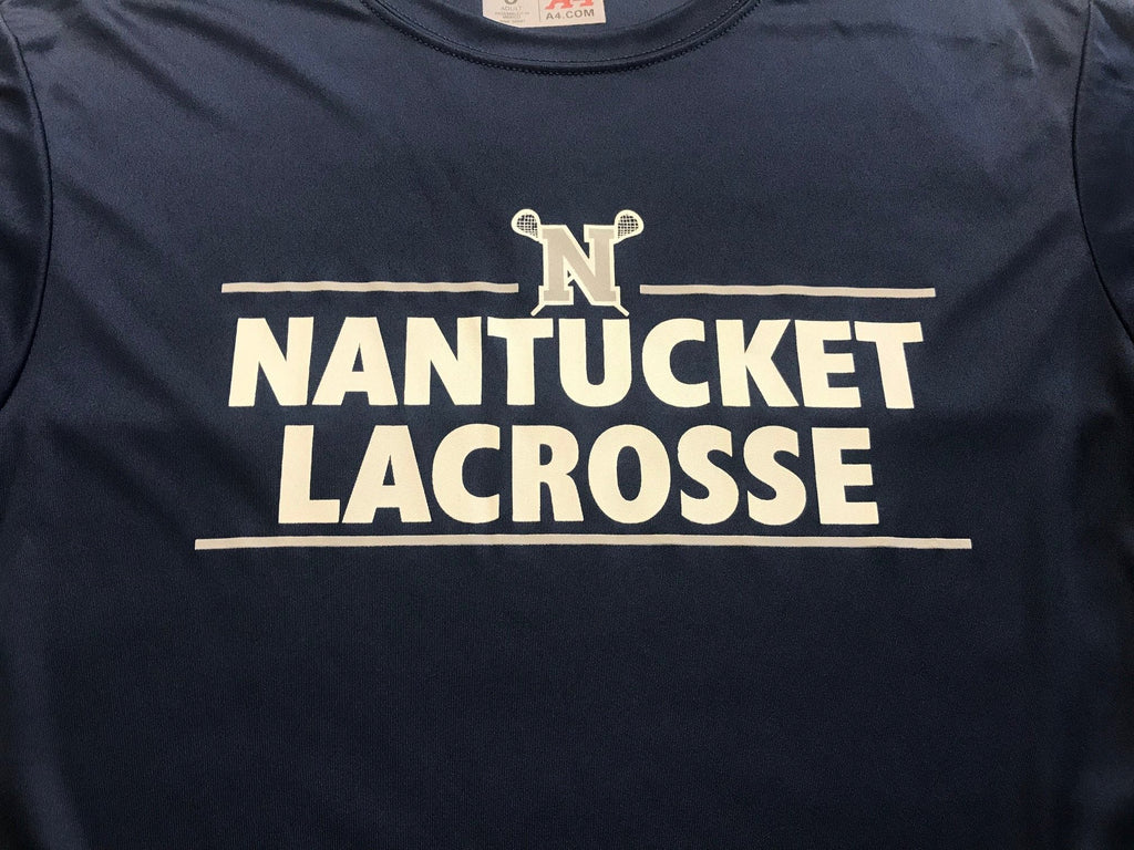 Youth sized Nantucket Lacrosse Dri-Fit Style tee