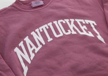 Nantucket Arch Crewneck in Island Red